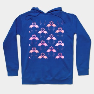 Flamingo Seamless Pattern Hoodie